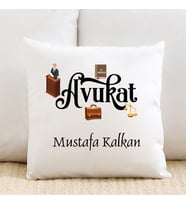 Avukata Özel İsimli Yastık