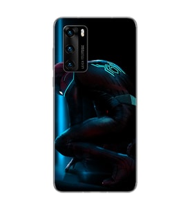 Örümcek Adam Tasarım Süper Şeffaf Silikon Telefon Kılıfı Huawei P40