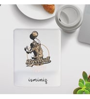 KİŞİYE ÖZEL BASKETBOL BASKILI İSİM YAZILABİLİR KARE MOUSE PAD 15