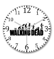 The Walking Dead Duvar Saati Bombeli Gercek Cam