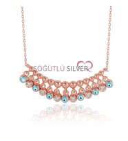 Söğütlü Silver mineli shakira kolye