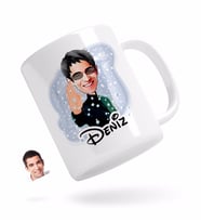 BK Gift Kişiye Özel Matrix Neo Karikatürlü Beyaz Kupa Bardak-1