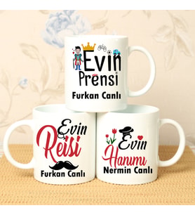 Evin Reisi Evin Hanımı Evin Prensi 3Lü Kupa
