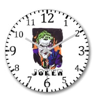 Joker Duvar Saati Bombeli Gercek Cam