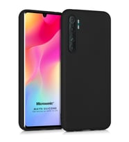 Microsonic Matte Silicone Xiaomi Mi Note 10 Lite Kılıf Siyah