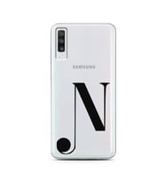 Samsung A70 Harf Tasarımlı Telefon Kılıfı N-Harfi 