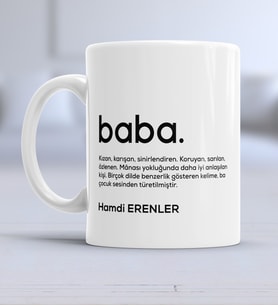 Fotoğraflı Babaya Hediye Kupa Bardak