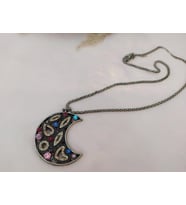 Hdmarketim Swarovski Taşlı Moda Tasarım Ay Model Kolye