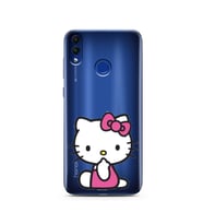 Hello Kity Tasarımlı Süper Şeffaf Silikon Telefon Kılıfı Huawei Honor 8c
