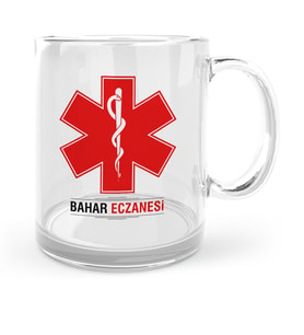 BK Gift Kişiye Özel Mesleki Eczane Cam Kupa Bardak  3