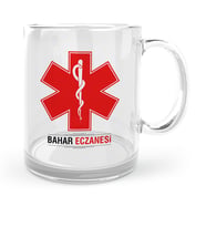 BK Gift Kişiye Özel Mesleki Eczane Cam Kupa Bardak  3