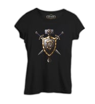 World of Warcraft - Human Siyah Kadın Tshirt