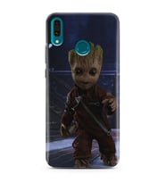 Baby Groot Tasarım Süper Şeffaf Silikon Telefon Kılıfı Huawei Y9 (2019)
