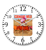 Cormano Wild Sunset Riders Duvar Saati Bombeli Gercek Cam