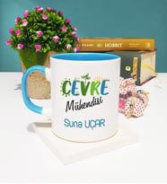 Çevre Mühendisi Kupa Bardak Mavi