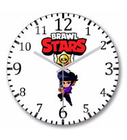 Brawl Stars Bibi And  Bull Duvar Saati Bombeli Gercek Cam