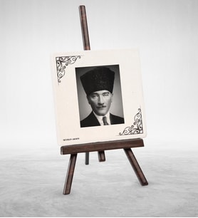 BK Gift Kişiye Özel Atatürk Tasarımlı Şovaleli Doğal Taş  2