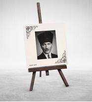BK Gift Kişiye Özel Atatürk Tasarımlı Şovaleli Doğal Taş  2