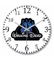 Walking Dead Disney Style  Duvar Saati Bombeli Gercek Cam
