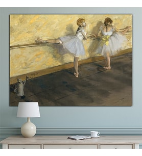 Edgar Degas Dancers in Barre Kanvas Tablo