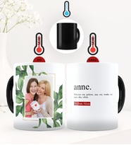 BK Gift Kişiye Özel Fotoğraflı Anne Anlamı Sihirli Kupa Bardak - 3 (Siyah)