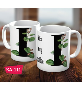 I Harf Baskılı Hediyelik Kahve Kupa Bardak