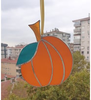 Markakanvas  Balkabağı cam vitray 17x18cm