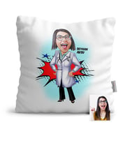 BK Gift Kişiye Özel Doktor Karikatür  Yastık  2