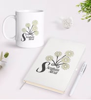 BK Gift Kişiye Özel Kadınlar Günü Tasarımlı Beyaz Defter Kalem ve Kupa Seti-15 (Model 1)