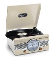 Lenco TT-27 Krem Dahili Hoparlörlü Retro Pikap