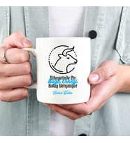 Boğa Erkeğine Hediye İsme Özel Kupa (Beyaz)