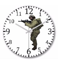 Csgo Counter Strike Duvar Saati Bombeli Gercek Cam