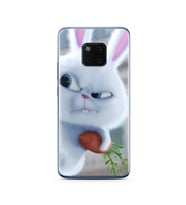 Dedektif Tavşan Tasarımlı Süper Şeffaf Silikon Telefon Kılıfı Huawei Mate 20 Pro