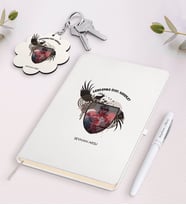 BK Gift Kişiye Özel Jandarma Özel Harekat Beyaz Defter Kalem Ve Anahtarlık Hediye Seti (Model 1)