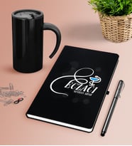 BK Gift Kişiye Özel Eczacı Siyah Defter Kalem Termos Mug Seti-7 (Model 1)