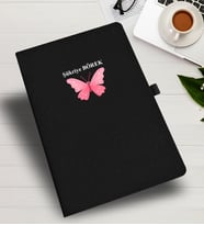 KİŞİYE ÖZEL KELEBEK TEMALI  DEFTER &  AJANDA