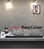 Kişiye Özel Pilot Karikatürlü Kolay Yetişmiyor Ahşap Biblo Bay-4