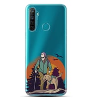 Kılıfland Realme 5İ Kılıf Silikon Resimli Kapak Hiking Dog Forest Stok 462