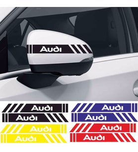 Audi TT ayna sticker etiket şerit - spor tuning görünüm 1pakette 4 renk