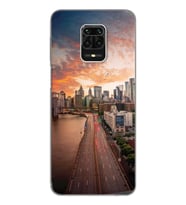 Cadde Tasarımlı Süper Şeffaf Silikon Telefon Kılıfı Xiomai Redmi Note 9 Pro - No