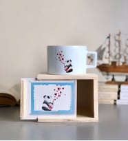 Panda Tasarımlı Kutulu Kupa