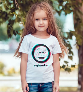 BK Gift Kişiye Özel TikTok Beyaz Çocuk Tişört - 8