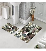 Banyo Halısı Ikili Klozet Takımı Kaymaz Tabanlı (60 xm x 100 cm + 40 cm x 60 cm) 