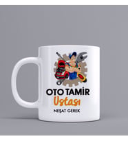 Kişiye Özel Oto Tamir UstasıTemalı Kupa Bardak SZ87
