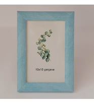 Dekoratif 10x15 Mavi Çerçeve