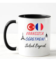 Fransızca Öğretmeni Kupa Bardağı Siyah