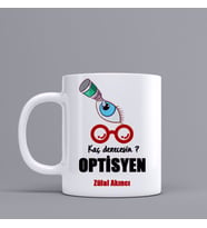 Kişiye Özel Optisyen Temalı Kupa Bardak Z53