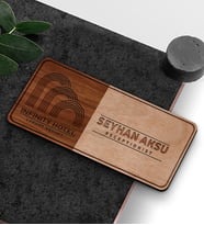 BK Gift Kişiye Özel Ahşap Yaka İsimliği - 2