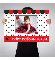 Doğum Günü Afişi Uğur Böceği 70x100cm