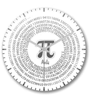 İsme Ve Kişiye Özel Pi Sayısı Matematik Formüllü Saati Bombeli